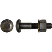 NEWPORT FASTENERS Grade A325, 3/4"-10 Structural Bolt, Plain Stainless Steel, 4 1/4 in L, 180 PK 871897-BR-180